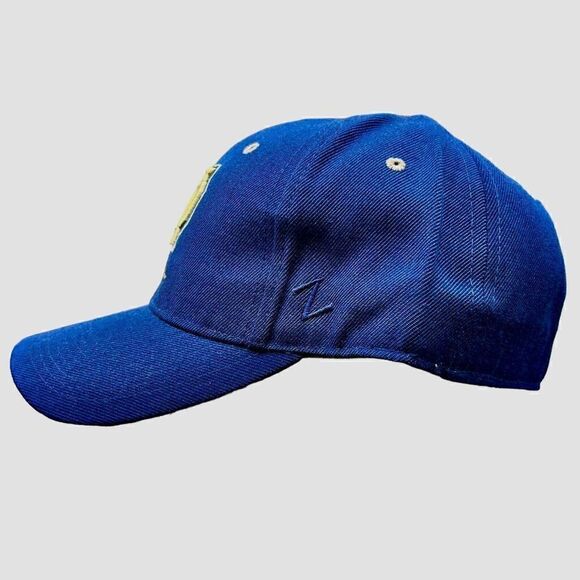 Vtg. Zephyr Notre Dame Fighting Irish Navy Fitted sz. 7 1/4 Embroidered HAT NWOT - Picture 5 of 6